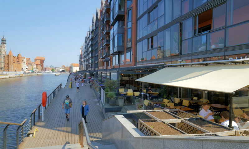04 The Motława River promenade in Gdańsk, Poland